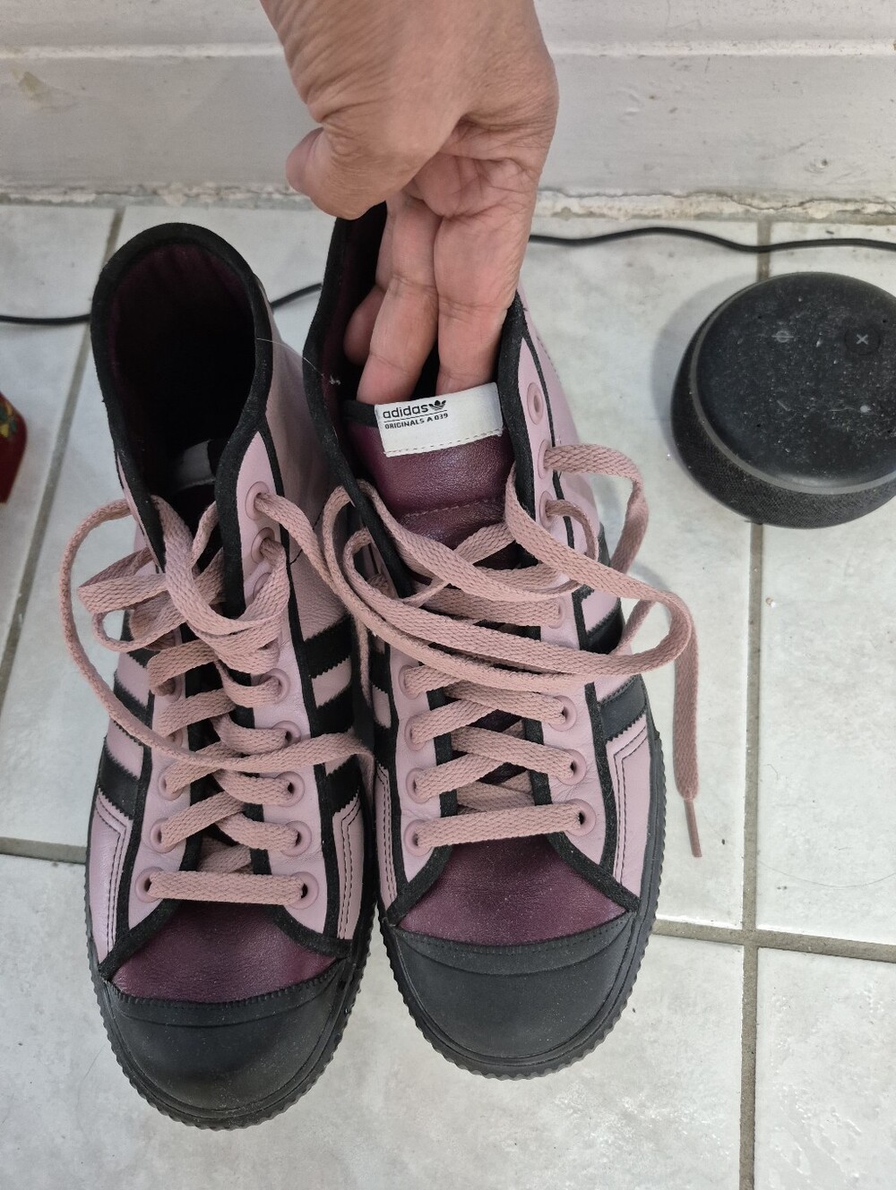 RARE VINTAGE ADIDAS ORIGINALS A.039 NIZZA HIGH-TOP SNEAKERS - Picture 3 of 4